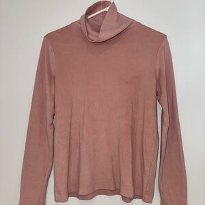 Uniqlo Pink Turtleneck Top